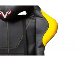 Кресло игровое Zombie VIKING 5 AERO черный/желтый эко.кожа с подголов. крестовина пластик-foto10