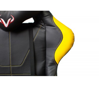 Кресло игровое Zombie VIKING 5 AERO черный/желтый эко.кожа с подголов. крестовина пластик