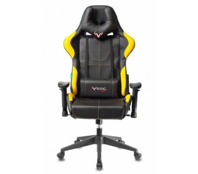 Кресло игровое Zombie VIKING 5 AERO черный/желтый эко.кожа с подголов. крестовина пластик