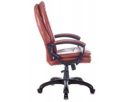 Кресло руководителя Бюрократ CH-868N коричневый Boroko-37 эко.кожа крестовина пластик-foto3