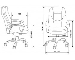 Кресло руководителя Бюрократ CH-868N коричневый Boroko-37 эко.кожа крестовина пластик-foto5