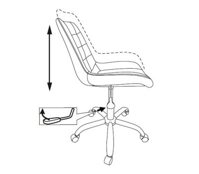 Кресло Бюрократ CH-350SL светло-бежевый текстиль/эко.кожа крестовина металл хром