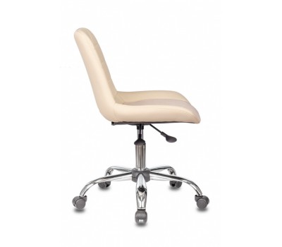 Кресло Бюрократ CH-350SL светло-бежевый текстиль/эко.кожа крестовина металл хром