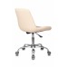 Кресло Бюрократ CH-350SL светло-бежевый текстиль/эко.кожа крестовина металл хром