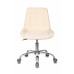 Кресло Бюрократ CH-350SL светло-бежевый текстиль/эко.кожа крестовина металл хром
