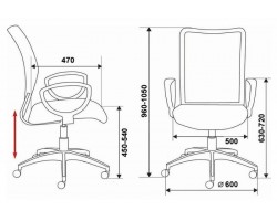 Кресло Бюрократ Ch-599AXSN черный TW-01 сиденье черный TW-11 сетка/ткань крестовина пластик-foto6