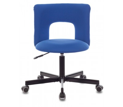 Кресло Бюрократ KF-1M синий 26-21 крестовина металл черный