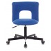 Кресло Бюрократ KF-1M синий 26-21 крестовина металл черный