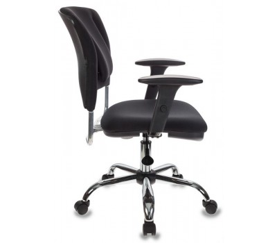 Кресло Бюрократ CH-323AXSN черный 26-28 крестовина металл хром