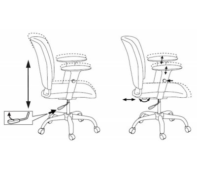 Кресло Бюрократ CH-323AXSN черный 26-28 крестовина металл хром
