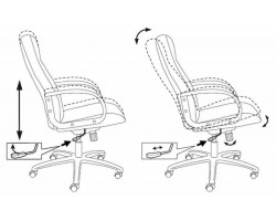 Кресло руководителя Бюрократ T-898AXSN серый 3C1 крестовина пластик-foto7