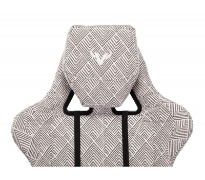 Кресло игровое Zombie VIKING LOFT серый Loft ромбик с подголов. крестовина металл