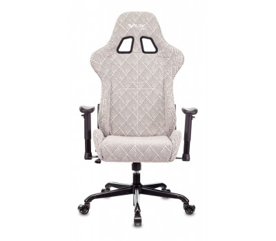 Кресло игровое Zombie VIKING LOFT серый Loft ромбик с подголов. крестовина металл