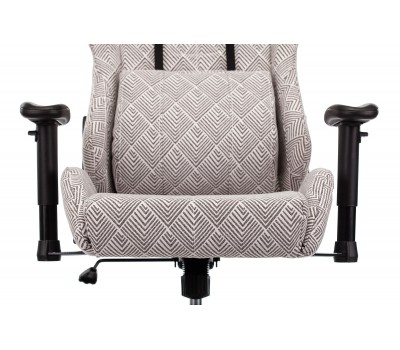 Кресло игровое Zombie VIKING LOFT серый Loft ромбик с подголов. крестовина металл