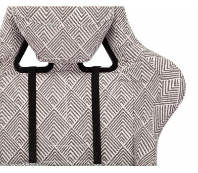 Кресло игровое Zombie VIKING LOFT серый Loft ромбик с подголов. крестовина металл