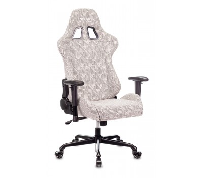 Кресло игровое Zombie VIKING LOFT серый Loft ромбик с подголов. крестовина металл