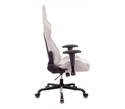 Кресло игровое Zombie VIKING LOFT серый Loft ромбик с подголов. крестовина металл