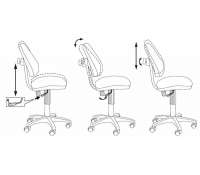 Кресло детское Бюрократ KD-4 синий космос крестовина пластик