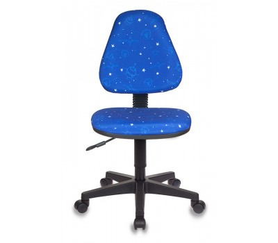 Кресло детское Бюрократ KD-4 синий космос крестовина пластик