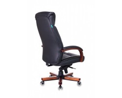 Кресло руководителя Бюрократ T-9922WALNUT черный кожа крестовина металл/дерево-foto4