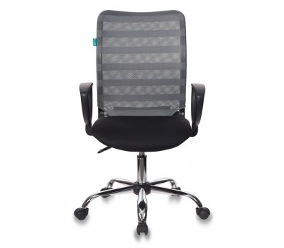 Кресло Бюрократ CH-599AXSL серый TW-32K03 сиденье черный TW-11 сетка/ткань крестовина металл хром