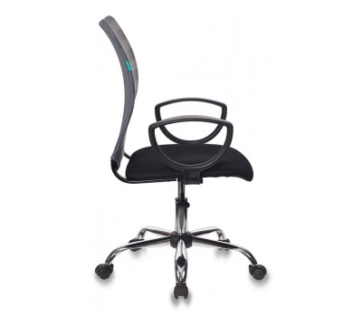 Кресло Бюрократ CH-599AXSL серый TW-32K03 сиденье черный TW-11 сетка/ткань крестовина металл хром