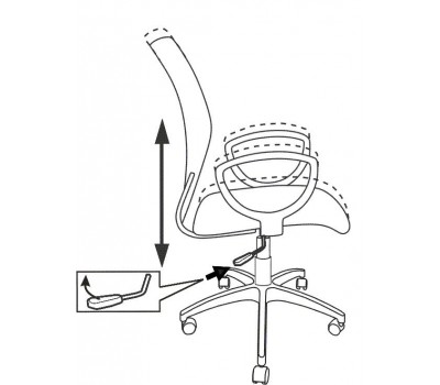 Кресло Бюрократ CH-599AXSL серый TW-32K03 сиденье черный TW-11 сетка/ткань крестовина металл хром