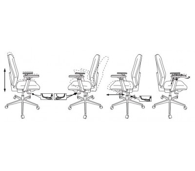 Кресло Бюрократ CH-545/LUX черный 38-418 крестовина алюминий