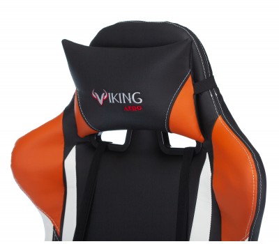 Кресло игровое Zombie VIKING TANK черный/оранжевый/белый эко.кожа с подголов. крестовина металл Кресло игровое Zombie VIKING TANK черный/оранжевый/белый эко.кожа с подголов. крестовина металл