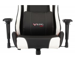 Кресло игровое Zombie VIKING TANK черный/оранжевый/белый эко.кожа с подголов. крестовина металл-foto6