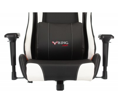 Кресло игровое Zombie VIKING TANK черный/оранжевый/белый эко.кожа с подголов. крестовина металл Кресло игровое Zombie VIKING TANK черный/оранжевый/белый эко.кожа с подголов. крестовина металл