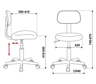 Кресло Бюрократ CH-1201NX темно-синий 12-191 крестовина пластик