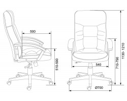 Кресло руководителя Бюрократ T-9908AXSN-Black черный TS-584 крестовина пластик-foto6