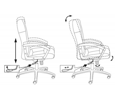 Кресло руководителя Бюрократ T-9908AXSN-Black черный TS-584 крестовина пластик