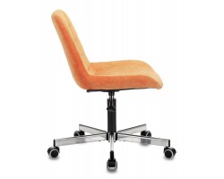 Кресло Бюрократ CH-350M оранжевый Velvet 72 крестовина металл-foto3