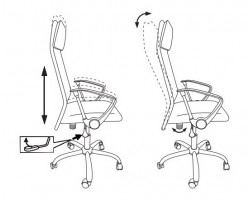 Кресло руководителя Бюрократ KB-6N черный TW-01 сиденье бежевый 38-402 сетка/ткань с подголов. крестовина металл хром-foto7