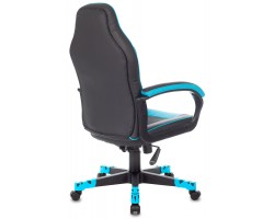 Кресло игровое Zombie GAME 17 черный/синий текстиль/эко.кожа крестовина пластик-foto4