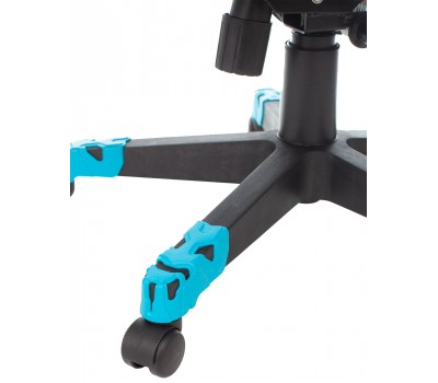 Кресло игровое Zombie GAME 17 черный/синий текстиль/эко.кожа крестовина пластик