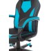 Кресло игровое Zombie GAME 17 черный/синий текстиль/эко.кожа крестовина пластик