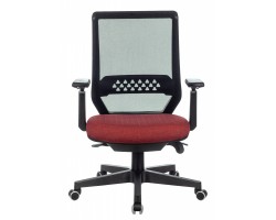 Кресло руководителя Бюрократ EXPERT черный TW-01 сиденье красный 38-410 сетка/ткань с подголов. крестовина пластик-foto6