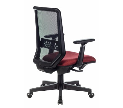 Кресло руководителя Бюрократ EXPERT черный TW-01 сиденье красный 38-410 сетка/ткань с подголов. крестовина пластик