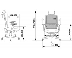 Кресло руководителя Бюрократ EXPERT черный TW-01 сиденье красный 38-410 сетка/ткань с подголов. крестовина пластик-foto11
