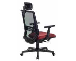 Кресло руководителя Бюрократ EXPERT черный TW-01 сиденье красный 38-410 сетка/ткань с подголов. крестовина пластик-foto4