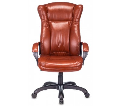Кресло руководителя Бюрократ CH-879N коричневый Boroko-37 эко.кожа крестовина пластик