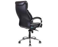 Кресло руководителя Бюрократ T-9904SL черный эко.кожа крестовина металл хром-foto4