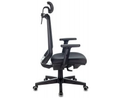 Кресло руководителя Бюрократ EXPERT черный TW-01 38-418 сетка/ткань с подголов. крестовина пластик-foto3