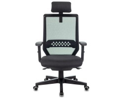 Кресло руководителя Бюрократ EXPERT черный TW-01 38-418 сетка/ткань с подголов. крестовина пластик-foto2