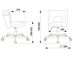 Кресло Бюрократ KF-1M светло-зеленый 26-32 крестовина металл черный-foto6
