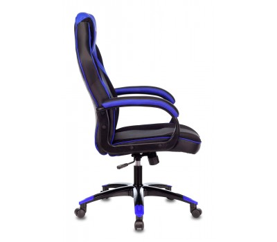 Кресло игровое Zombie VIKING 2 AERO черный/синий текстиль/эко.кожа крестовина пластик
