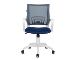Кресло Бюрократ CH-W695N темно-синий TW-05N TW-10N сетка/ткань крестовина пластик пластик белый-foto2